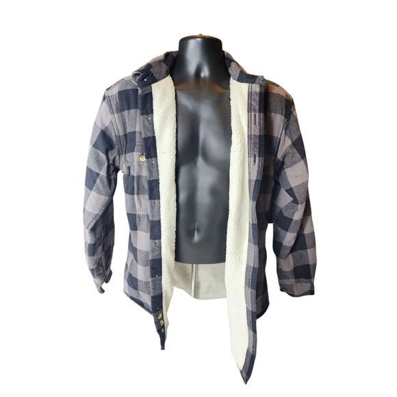 RedHead Fleece Plaid Flannel Jacket Shirt Men Medium Shacket Lumberjack Gorpcore - Picture 12 of 15